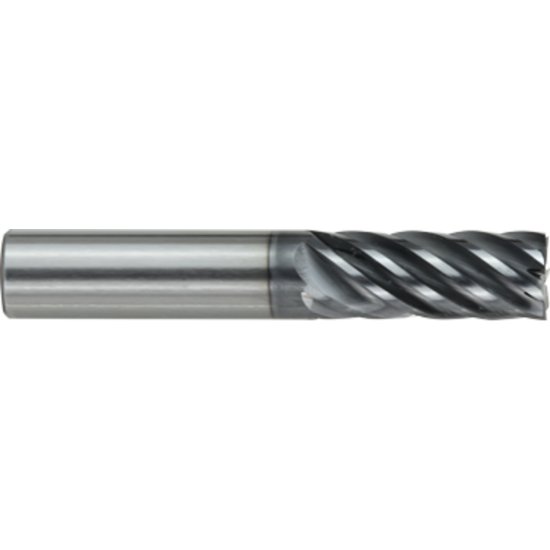 Picture of Gorilla Mill GMHT10FLH7	 Dia 1" SH 1.00 LOC 2.2500 OAL 5.00 End Mill Standard Flute Variable Helix Carbide TiAlN Single End Square Sharp BABOON